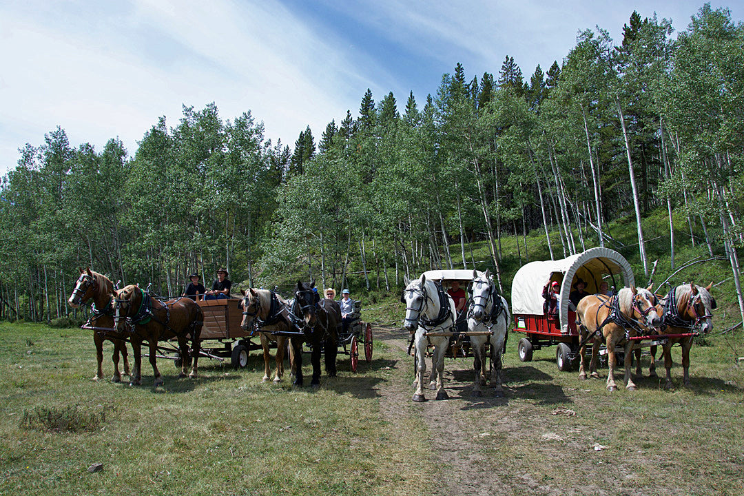 Before taking to the trails.