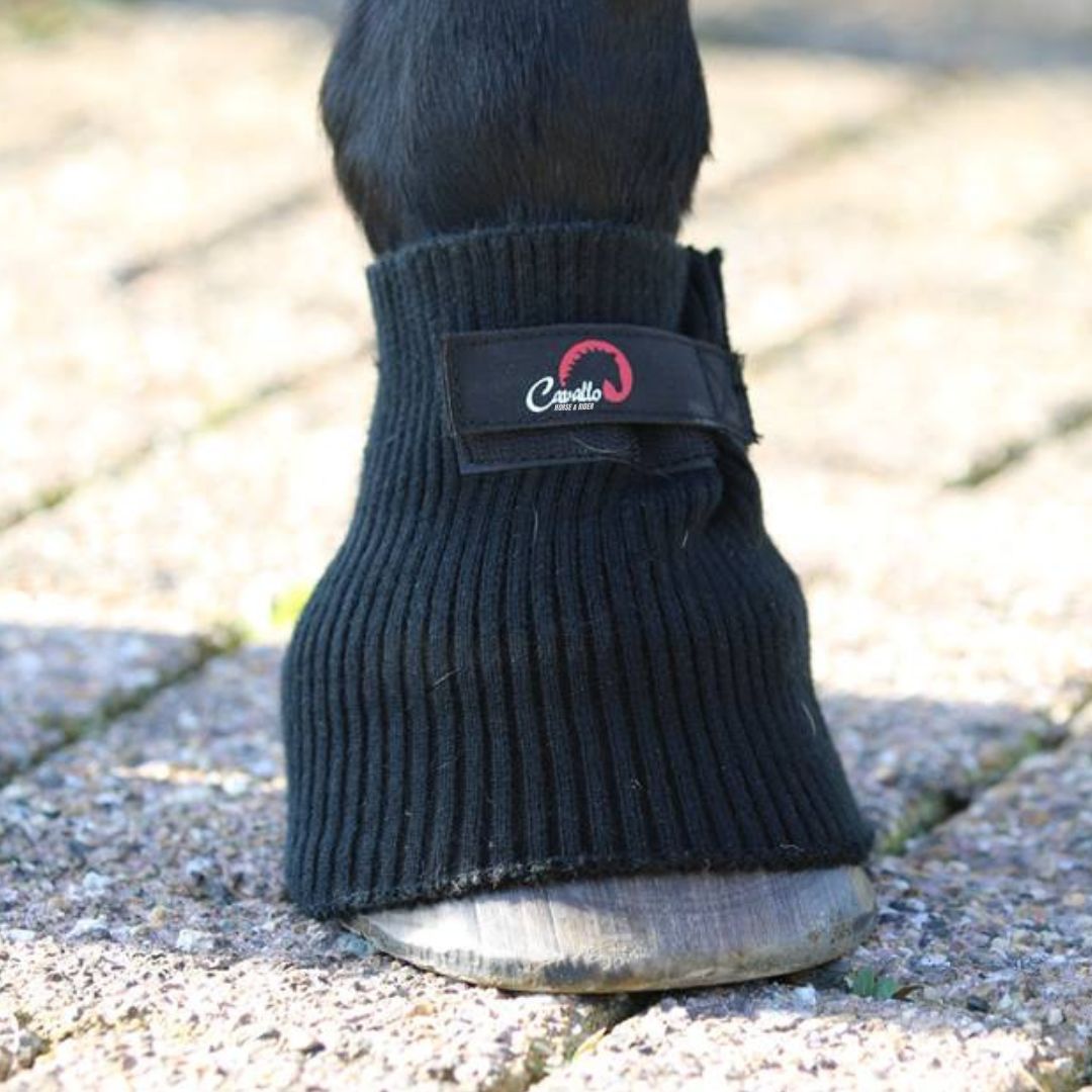 If your horse has tender or thin soles or damaged hooves, or you’re just looking for some additional hoof protection to make them more comfortable, the Comfort Sleeve is for you. It is one size fits all, and there is a strap to adjust it for the perfect fit.