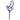 I Love My Mini-Nylon Halter Royal Blue