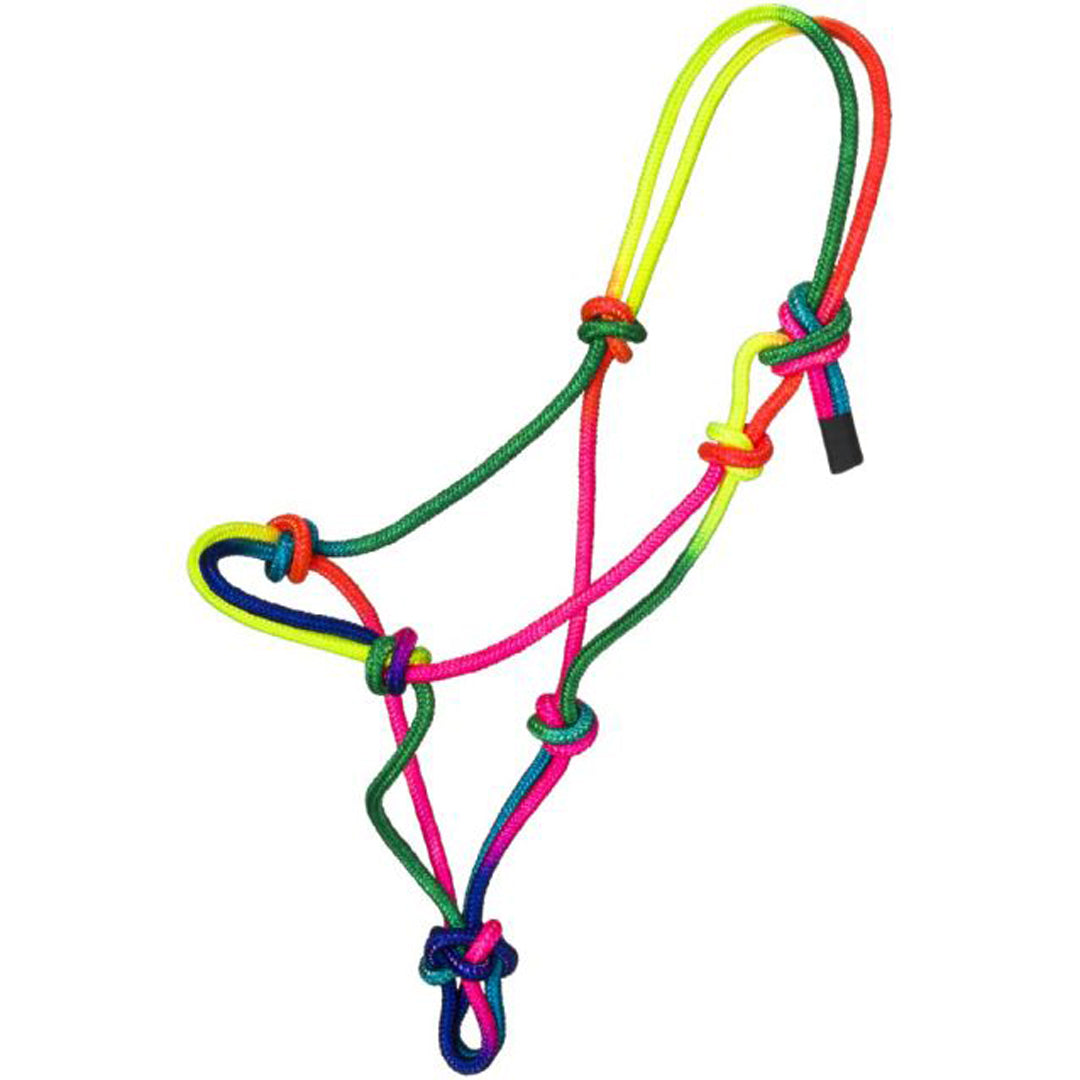 Yellow Rope Halter Miniature Multi-Colour Rope Halter – Alberta Carriage Supply