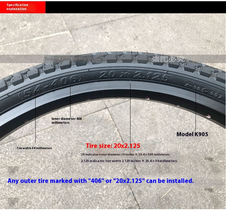 20 x 2.125 Cart Tire with tube