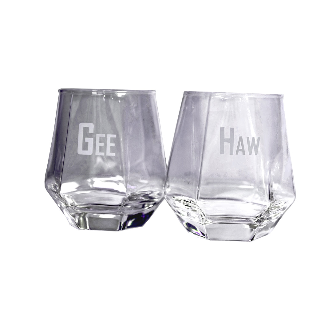 GEE HAW Crystal Glasses